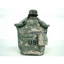 1Qt Canteen Water Bottle w/Pouch & Cup Digital ACU Camo