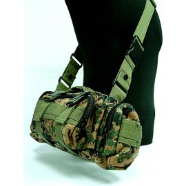 Molle Utility Shoulder Waist Pouch Bag Digital Camo Woodland