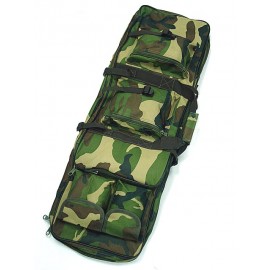 33" Dual Rifle Carrying Case Gun Bag Camo Woodland