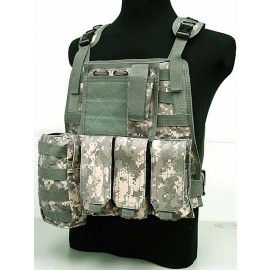 US Marine Assault Molle Plate Carrier Vest Digital ACU Camo
