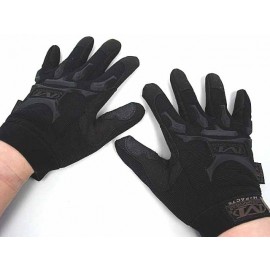 Full Finger Airsoft Tactical M-Pact Style Gloves Black