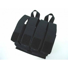 Flyye 1000D Molle Double M4 + Quad Pistol Mag Pouch Black