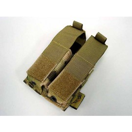 Flyye 500D Molle Double .45 Pistol Magazine Pouch Multicam