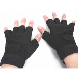 Special Operation Tactical Half Finger Assault Gloves Black