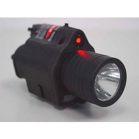 M6 6V 180Lm QD LED Tactical Flashlight & Red Laser Sight Black