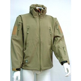 Stealth Hoodie Shark Skin Soft Shell Waterproof Jacket Tan