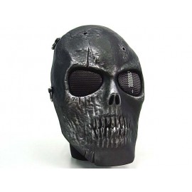 Army of Two Skull Full Face Airsoft Protector Mask Silver Black