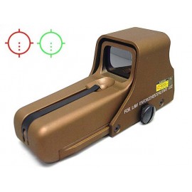 Holographic Tactical 552 Type Red/Green Reflex Dot Sight Tan