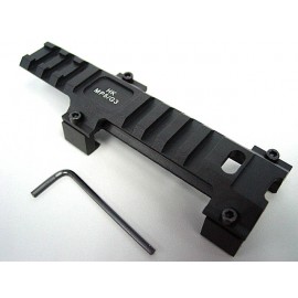 Milspec MP5/G3 Metal Weaver 20mm Scope Mount Base