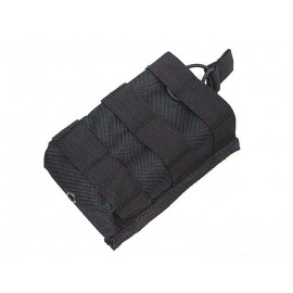 Molle Open Top Magazine/Walkie Talkie Pouch Black