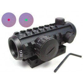 1x30 30mm Tri-rail Red/Green Dot Sight AEG Rifle Scope