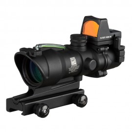 ACOG Type TA01NSN 4x32 Cross Sight Scope w/OP Red Dot Sight #B