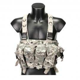 AK Magazine Chest Rig Carry Vest Digital ACU Camo