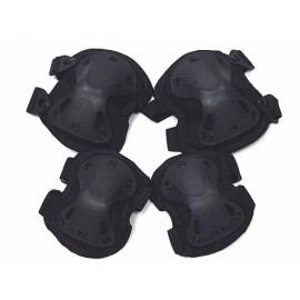 SWAT X-Cap Airsoft Paintball Knee & Elbow Pads Black