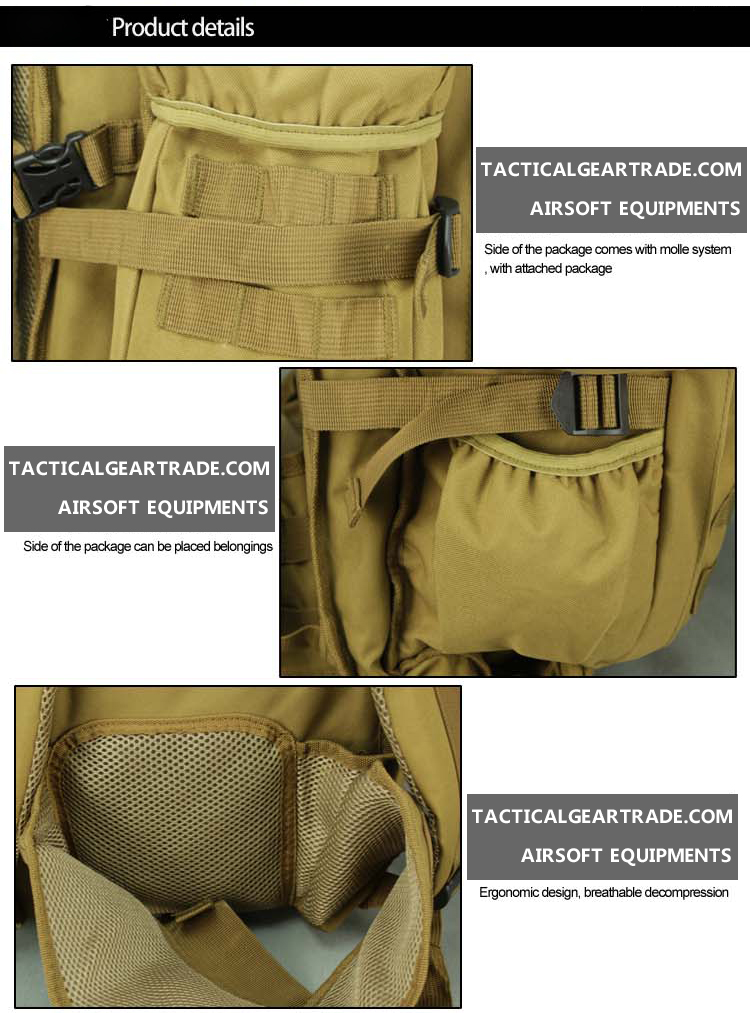 9.11 Tactical Full Gear Rifle Combo Backpack Coyote Brown for $33.59 ...